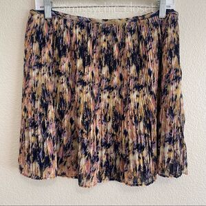 Broadway & Broome for J.Crew Size 8 Multi-Color Pleated Mini Skirt